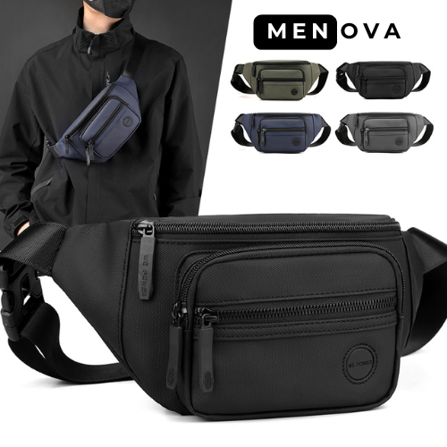 Túi Đeo Chéo,Túi Bao Tử Chống Nước Cao Cấp WE POWER, Tử Đeo Hông Đeo Bụng Nhiều Ngăn Tiện Dụng