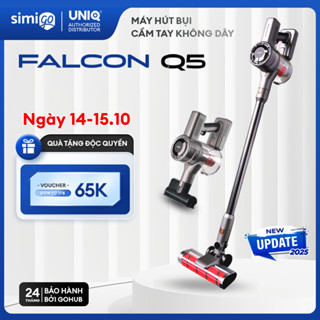 Máy hút bụi cầm tay không dây UNIQ Falcon Q5 cây hút bụi lau nhà giường nệm gia đình đa năng xe ô tô ga sofa mini