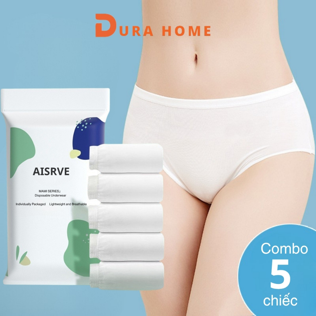 Quần Lót Nữ Dùng 1 Lần Cotton Mềm Mịn Kháng khuẩn Tiệt Trùng An Toàn Tiện Lợi