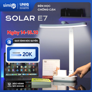 Đèn học để bàn chống cận thị UNIQ Solar E7 đèn học tích điện bàn làm việc đọc sách LED bảo vệ mắt cho bé sạc pin