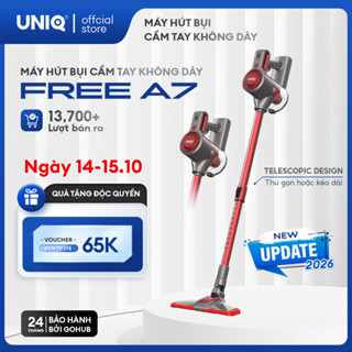 Máy hút bụi cầm tay không dây UNIQ Free A7 hút bụi giường nệm gia đình đa năng cây hút bụi ô tô ghế sofa