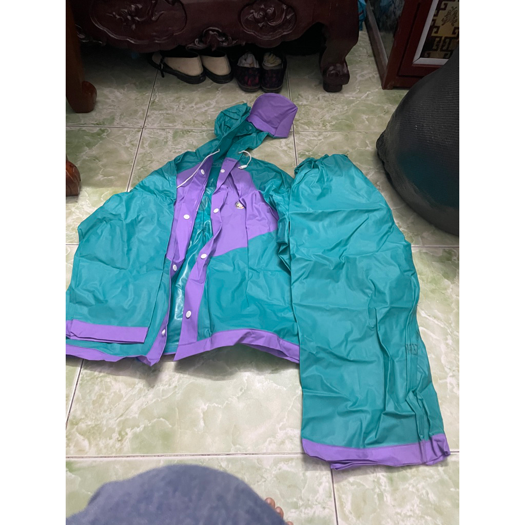 Bộ áo mưa cho bé(quần bé dài 70cm )I4