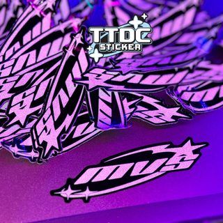[Giá 1 tem] Tem Logo Sticker Phản quang Mvs 8cm