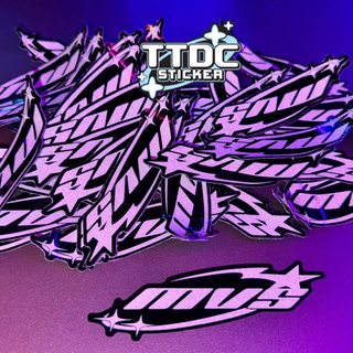 [Giá 1 tem] Tem Logo Sticker Phản quang Mvs 8cm