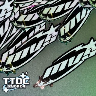 [Giá 1 tem] Tem Logo Sticker Phản quang Mvs 8cm