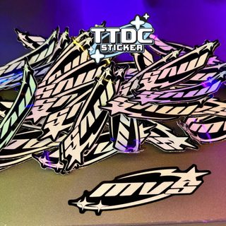 [Giá 1 tem] Tem Logo Sticker Phản quang Mvs 8cm