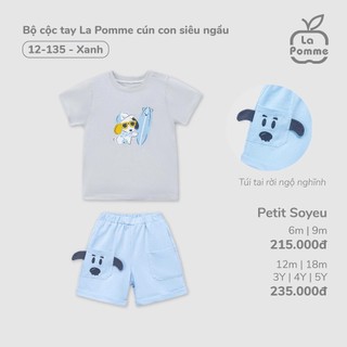 Bộ cộc tay Lapomme cho bé từ 6 tháng(7kg) đến 20kg