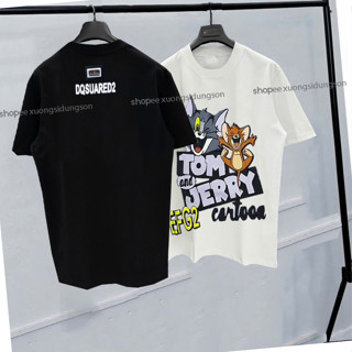  Áo phông mèo Tom và jerry cộc tay nam  nữ áo thun tom và jerry hot trend boy phố mới nhất,chuẩn lô gô sắt dsq may nổi 