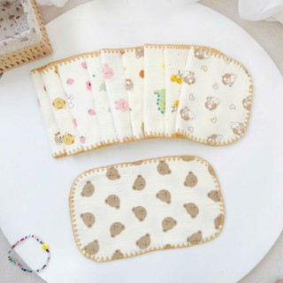 Gối xô sơ sinh Muslin 10 lớp chống bẹp đầu, lót đầu vải sợi tre mềm mịn thấm hút tốt, họa tiết 2 mặt dễ thương cho bé