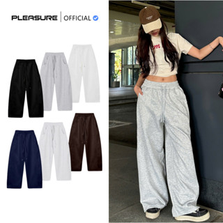    SẢN PHẨM HÈ THU   Quần Nỉ Fỏm Rộng PLEASURE Chất Liệu Nỉ 2 Da Thoải Mái Phong Cách Unisex Nam Nữ 
