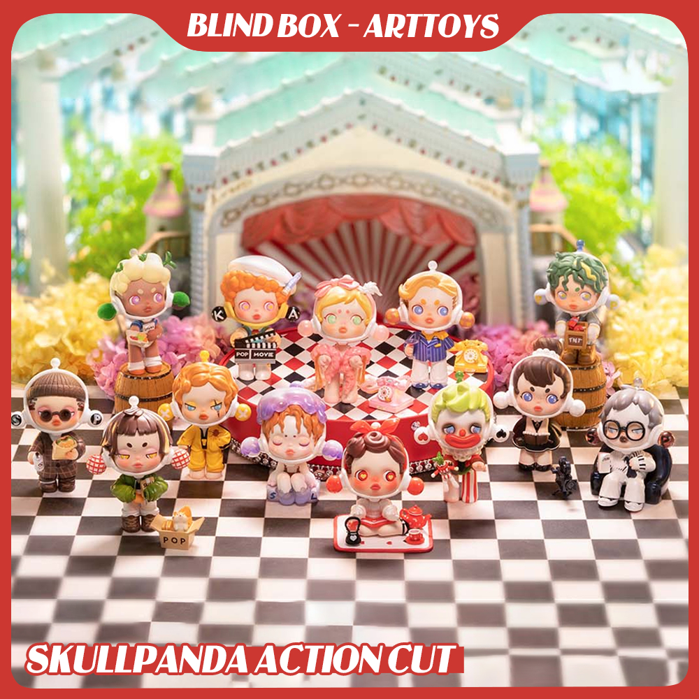 MÔ HÌNH BLIND BOX SKULLPANDA  ACTION CUT - CHÍNH HÃNG POPMART