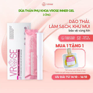 [Chính hãng] Đũa thần phụ khoa VROSE - Inner Gel hỗ trợ giảm viêm ngứa, cân bằng PH, lành tính - Hộp 3 ống
