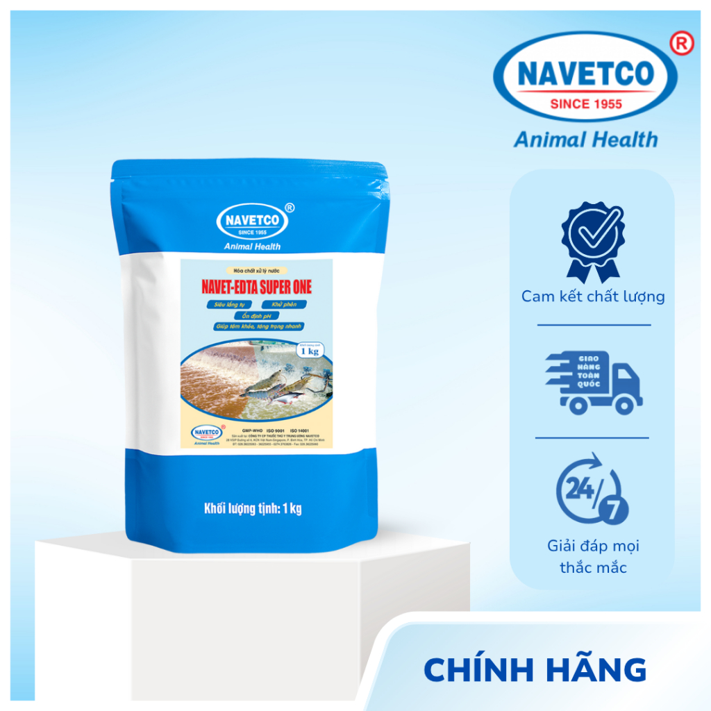 NAVET-EDTA SUPER ONE _ Siêu lắng tụ - Khử phèn - Ổn định pH