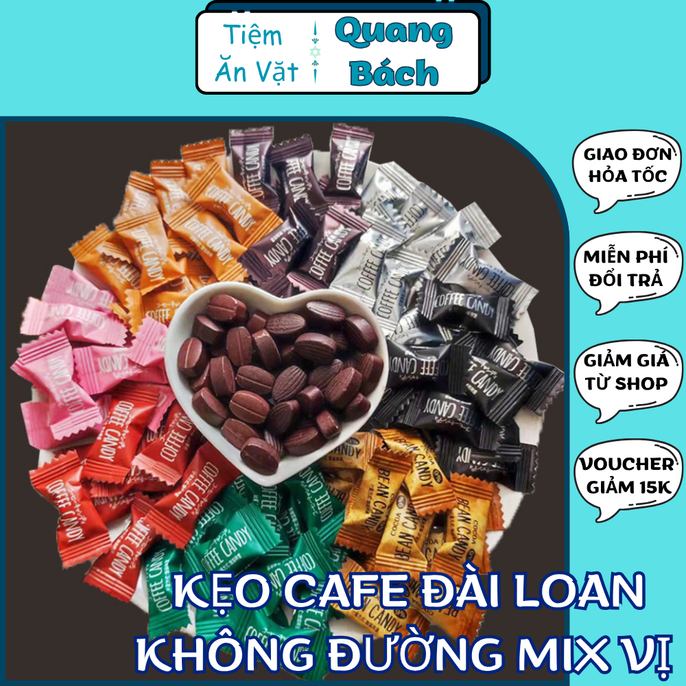 Kẹo Cafe Viên Nén WEISIEL Mix Đủ Vị, Kẹo Cafe Không Đường Hóa Học, Kẹo Cafe Nén Nguyên Vị