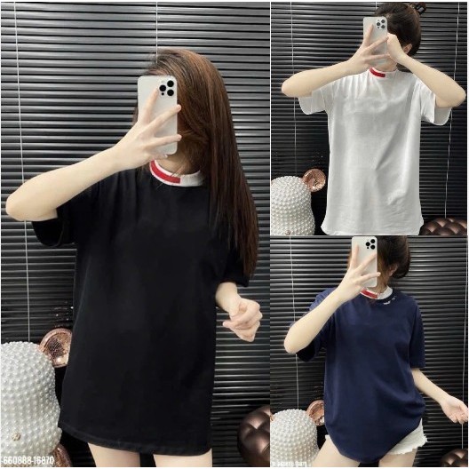 Áo Thun Tay Lỡ Boy Phố,Girl Phố In Cổ Bo Đỏ Chữ My Tom Siêu Nét Mặc Cháy Phố Xịn Xò