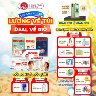 [TỔNG] Bỉm/tã dán/quần Huggies Platinum Nature Made Size NB60/S82/M64/L54/XL44/XXL26 - nepshop1