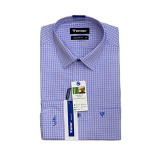  Áo sơ mi dài tay Regular Fit Việt Tiến cho nam - Menswear 6194 