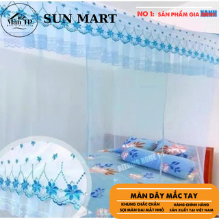  Màn Tuyn Ren Thái Mắc Tay Có Cửa & Không Cửa Màn Dây Treo 4 Góc Chống Muỗi  Chất Lượng Cao 