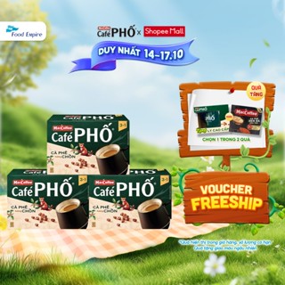 Combo 3 Hộp MacCoffee Cafe PHỐ Cà phê hương chồn (hộp 10 gói x 16g)