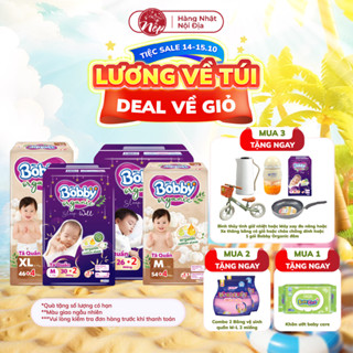 Bỉm Tã quần BOBBY ORGANIC Size M/L/XL/XXL Siêu Mỏng, Thoáng Khí, Chống Tràn, Dịu Nhẹ - nepshop1