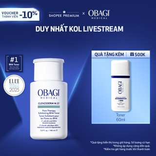 [KOL] [Phiên Bản Mới] Toner BHA giảm mụn Obagi Medical Clenziderm M.D. Pore Therapy Exfoliating BHA 148ml