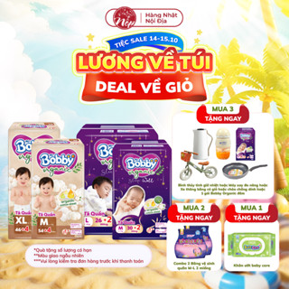Bỉm Tã quần BOBBY ORGANIC Size M/L/XL/XXL Siêu Mỏng, Thoáng Khí, Chống Tràn