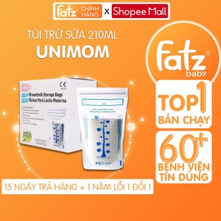 Túi trữ sữa Unimom Compact không có BPA 210ml