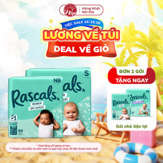 [HCM] Tã bỉm dán quần Rascal + Friends size M58/L52/XL46/XXL40 Hàng chính hãng - nepshop1
