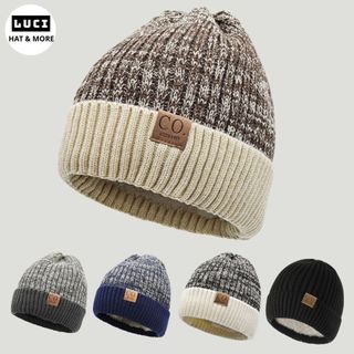  Mũ len nam nữ ,Mũ len trùm đầu mùa đông unisex lót nỉ dày dặn bên trong giữ ấm chống lạnh tốt 