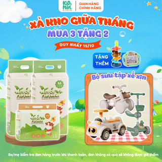 (3A) [COMBO SIÊU XE] COMBO 3 bịch tã/bỉm Amor Natural Việt thấm nhanh, thoáng mát đủ size NB/S/M/L/XL/2XL/3XL/4XL