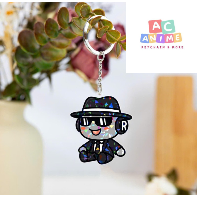 Móc khoá Roblox Forsaken Chance Forsaken Keychain, Video Game Lover, Chance Team Killer Acrylic Keyc