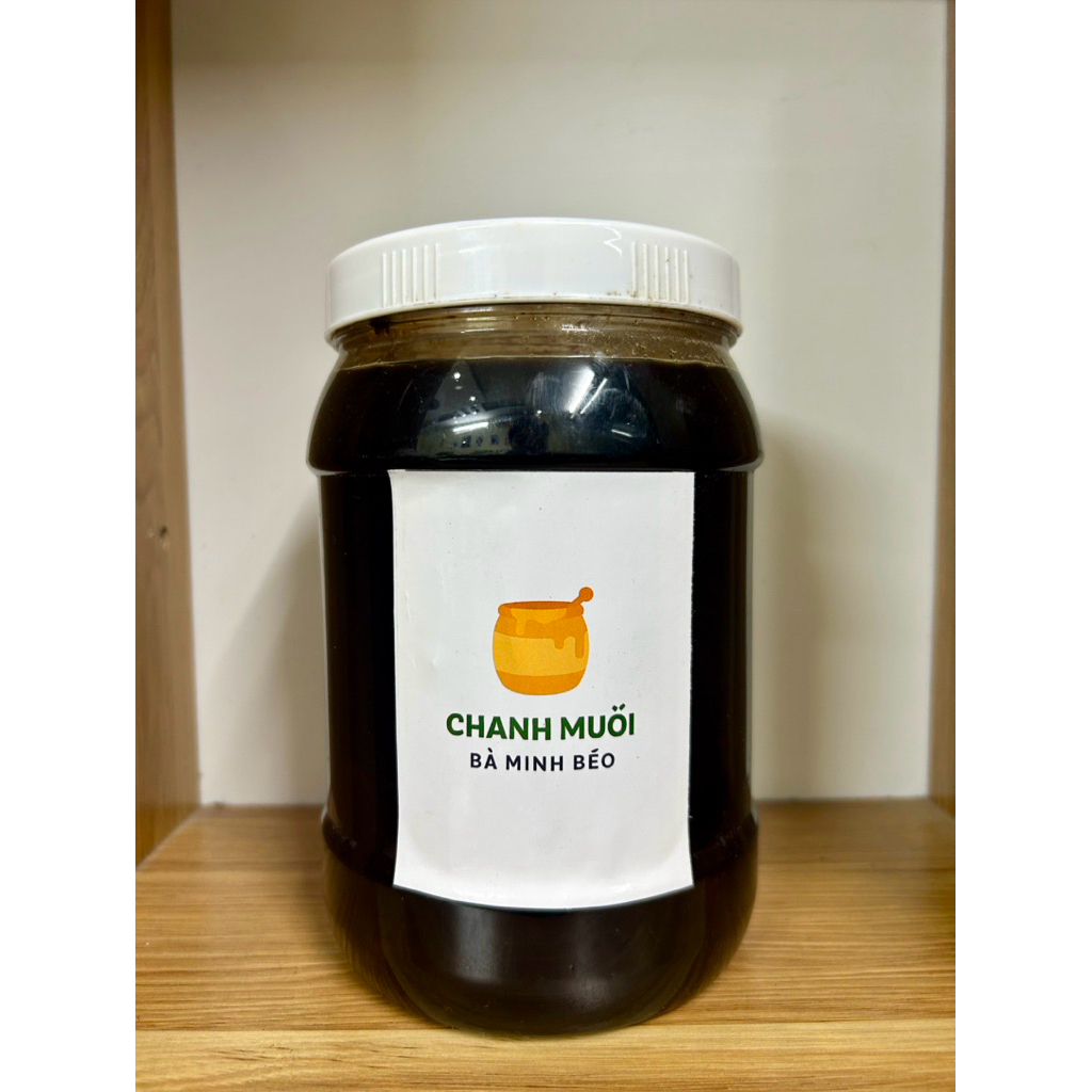 Hộp 2kg Chanh Muối Quất Hồng Bì ngâm Mật Ong rừng bà Minh Béo