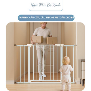 Thanh chắn cầu thang, thanh chắn cửa, hành lang, lan can... không cần khoan đục, kích thước linh hoạt 1-3m