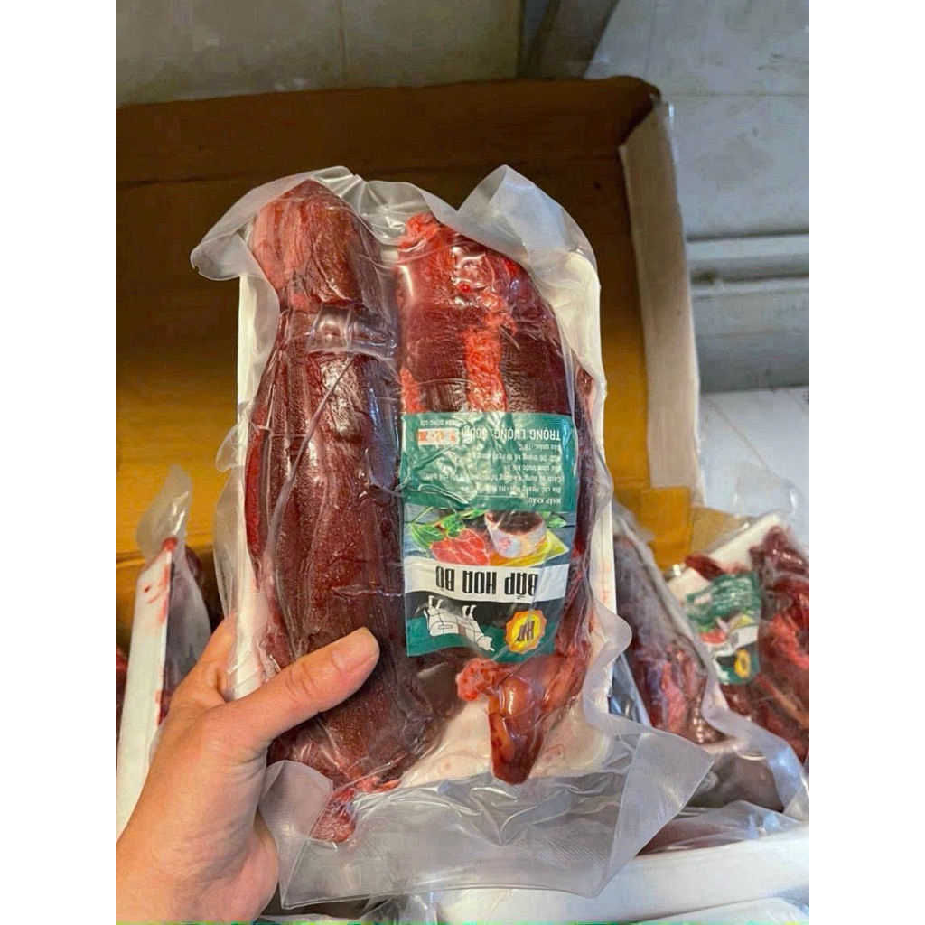 bắp bò hoa cấp đông bò nhập khẩu 1kg