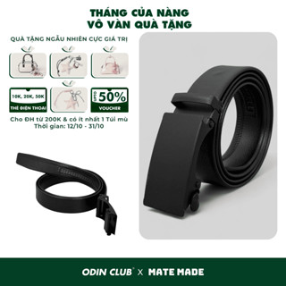 Thắt lưng da Basic, Dây lưng da nam khoá tự động mặt khóa chữ nhật trơn, Local Brand ODIN CLUB