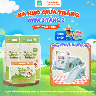 (3A) [TẶNG CẦU TRƯỢT BẬP BÊNH 3IN1] COMBO 3 BỊCH tã/bỉm Amor Natural thoáng, ngừa hăm, thấm tốt đủ size NB tới 4XL