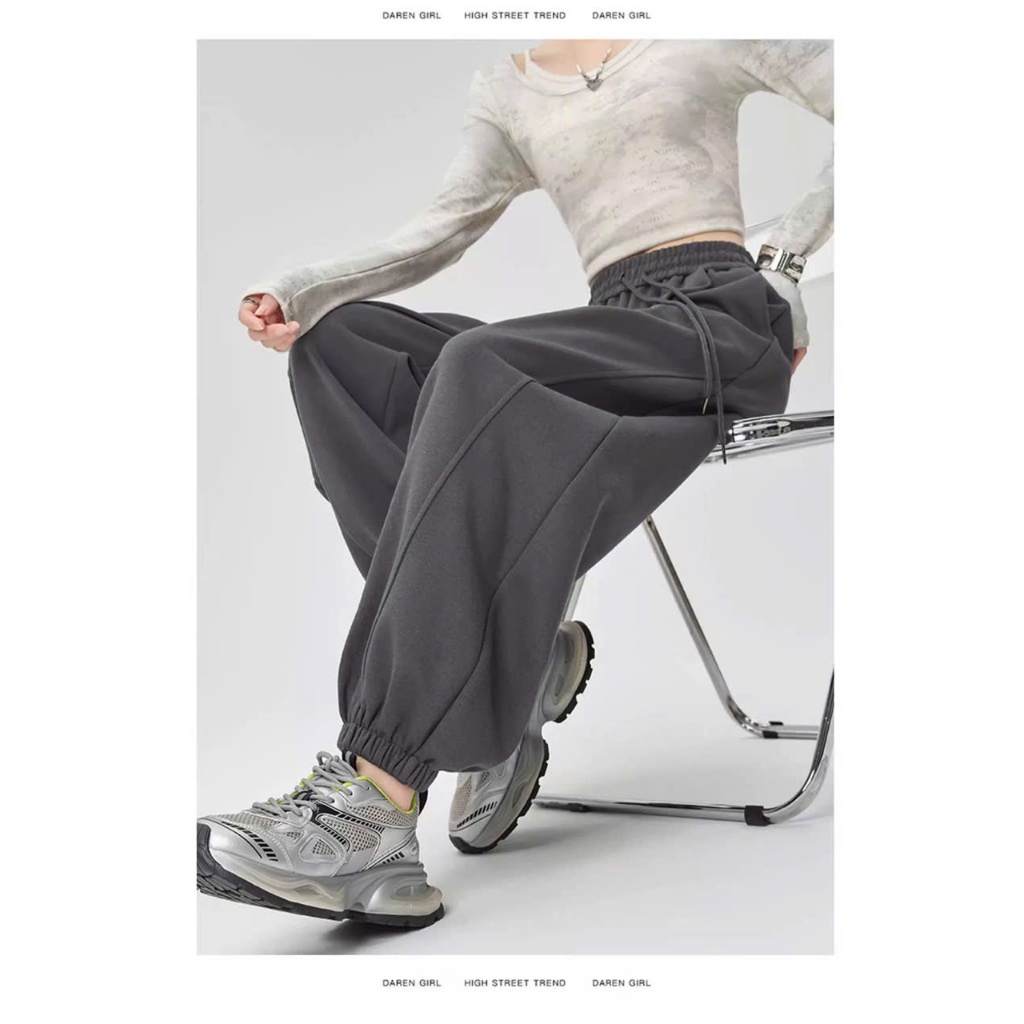 [NỈ BÔNG DÀY CC]Quần Jogger Nỉ Bông Nam Nữ Bo Chun Gấu Cao Cấp,Quần Jogger Nỉ Dày Dặn - Quần Bo Gấu 