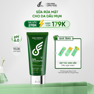 Sữa rửa mặt dạng gel DAILY EFFECT làm sạch bụi bẩn, dầu nhờn, cân bằng độ pH cho da 120ml