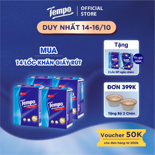 [MUA 14 LỐC TẶNG 1 LỐC HỘP GIẤY] Khăn Giấy Rút Tempo 4 Lớp Bền Dai Thương Hiệu Đức