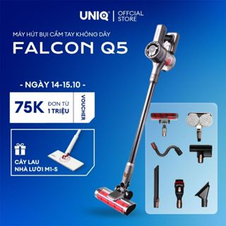 Máy hút bụi cầm tay không dây UNIQ Falcon Q5 cây hút bụi lau nhà mini gia đình đa năng ô tô ga giường sofa nệm