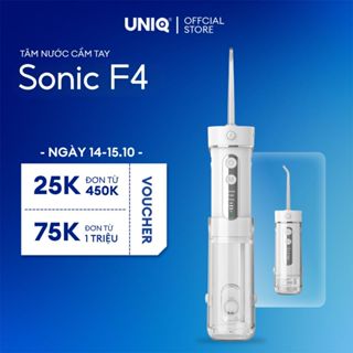Máy tăm nước UNIQ Sonic F4 vệ sinh răng miệng tam nuoc mini gấp gọn cầm tay tăm nước du lịch nhỏ gọn chống thấm nước