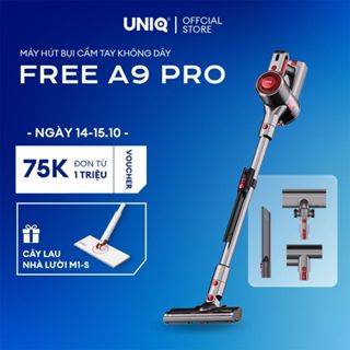 Máy hút bụi cầm tay không dây UNIQ Free A9 Pro máy hút bụi mini gia đình đa năng cây hút bụi xe ô tô ga giường sofa nệm