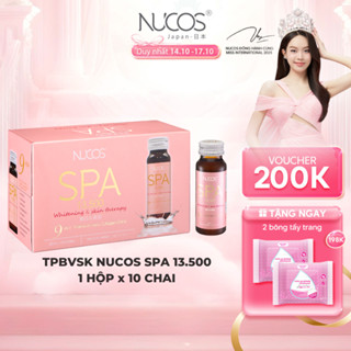 TPBVSK Nước Uống Collagen Nucos Spa 13500 Hỗ Trợ Da Căng Mịn Chống Lão Hóa Trắng Da Hộp 10chaix50ml