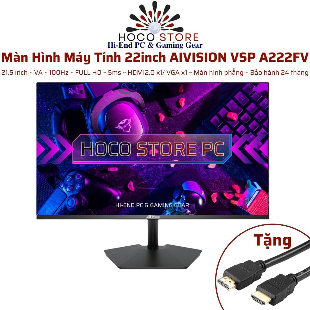 Màn hình VSP V2408S 24inch IPS 120Hz 2ms – Viền mỏng, màu đẹp, bảo hành 36 tháng | Hoco PC | BigBuy360 - bigbuy360.vn