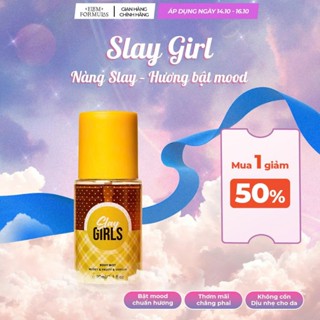 Body Mist Slay Girls Hương Hoa Thanh Mát, Xịt Thơm Body Unisex Dưỡng Da, Cấp Ẩm 90 ML