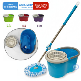 Bộ lau nhà 360 độ ASIAMOP X3 thân cây lau Inox bông lau cotton