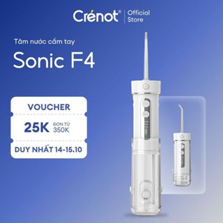 Máy tăm nước UNIQ Sonic F4 vệ sinh răng miệng tam nuoc mini gấp gọn cầm tay tăm nước du lịch nhỏ gọn chống thấm nước