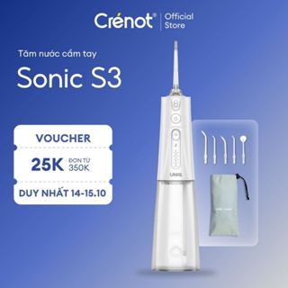 Máy tăm nước UNIQ Sonic S3 vệ sinh răng miệng tam nuoc mini nhỏ gọn cầm tay tăm nước du lịch chống thấm nước