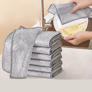 Giẻ Rửa Chén Sợi Kim Loại Lau Rửa Chén Bát Xoong Nồi Siêu Sạch, Không Trầy Xước, Chống Mài Mòn