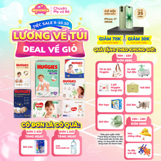 [TỔNG] Tã Bỉm Dán/ Quần HUGGIES phiên bản siêu cao cấp Nature Made đủ size NB/S/M/L/XL/XXL/XXXL-Mochica